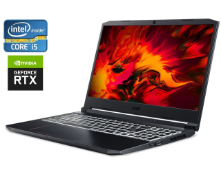 БУ Игровой ноутбук Acer Nitro 5 AN515-55-53E5 / 15.6&quot; (1920x1080) IPS / Intel Core i5-10300H (4 (8) ядра по 2.5 - 4.5 GHz) / 8 GB DDR4 / 256 GB SSD / nVidia GeForce RTX 3050, 4 GB GDDR6, 128-bit / WebCam  из Европы