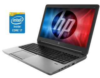БУ Ноутбук Б-класс HP ProBook 650 G1 / 15.6&quot; (1366x768) TN / Intel Core i7-4600M (2 (4) ядра по 2.9 - 3.6 GHz) / 8 GB DDR3 / 250 GB SSD / Intel HD Graphics 4600 /DVD-ROM / WebCam / Win 10 Pro из Европы в Харькове