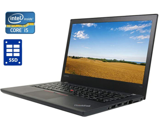 БУ Ноутбук Lenovo ThinkPad T470 / 14&quot; (1366x768) TN / Intel Core i5-7300U (2 (4) ядра по 2.6 - 3.5 GHz) / 8 GB DDR4 / 240 GB SSD / Intel HD Graphics 520 / WebCam / Windows 10 Pro из Европы