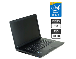 БУ Ноутбук Toshiba Tecra A50-A / 15.6&quot; (1366x768) TN / Intel Core i5-4200M (2 (4) ядра по 2.5 - 3.1 GHz) / 4 GB DDR3 / 120 GB SSD / Intel HD Graphics 4600 / WebCam / DVD-ROM из Европы в Харькове