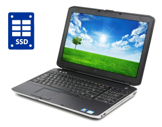 БУ Ноутбук Dell Latitude E5530 / 15.6&quot; (1366x768) TN / Intel Core i3-3110M (2 (4) ядра по 2.4 GHz) / 4 GB DDR3 / 256 GB SSD / Intel HD Graphics 4000 / WebCam / DVD-ROM / Win 10 Pro из Европы в Харькове