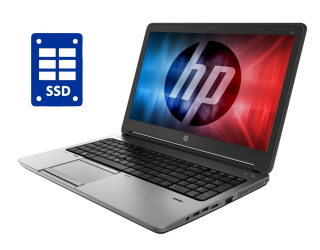 БУ Ноутбук HP ProBook 650 G1 / 15.6&quot; (1366x768) TN / Intel Core i3-4100M (2 (4) ядра по 2.5 GHz) / 8 GB DDR3 / 256 GB SSD / Intel HD Graphics 4600 / WebCam / DVD-ROM / Win 10 Pro из Европы в Харкові