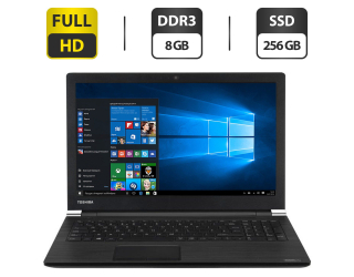 БУ Ноутбук Б-класс Toshiba Satellite Pro A50-C-136 / 15.6&quot; (1920x1080) TN / Intel Core i5-5200U (2 (4) ядра по 2.2 - 2.7 GHz) / 8 GB DDR3 / 256 GB SSD / Intel HD Graphics 5500 / WebCam / DVD-ROM / HDMI из Европы в Харкові