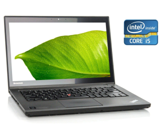 БУ Ультрабук Lenovo ThinkPad T440 / 14&quot; (1600x900) TN / Intel Core i5-4300U (2 (4) ядра по 1.9 - 2.9 GHz) / 8 GB DDR3 / 120 GB SSD / Intel HD Graphics 4400 / WebCam / Win 10 Pro / 2 АКБ из Европы в Харкові