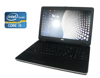 БУ Ноутбук Dell Latitude E6540 / 15.6&quot; (1366x768) TN / Intel Core i5-4310M (2 (4) ядра по 2.7 - 3.4 GHz) / 8 GB DDR3 / 480 GB SSD / Intel HD Graphics 4600 / WebCam / DVD-ROM / Win 10 Pro из Европы в Харкові