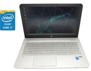 БУ Ноутбук HP Envy 15-ae042nr / 15.6&quot; (1920x1080) IPS / Intel Core i7-5500U (2 (4) ядра по 2.4 - 3.0 GHz) / 8 GB DDR3 / 480 GB SSD / Intel HD Graphics 5500 / WebCam / DVD-ROM / Win 10 Home из Европы в Харкові