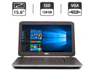 БУ Ноутбук Dell Latitude E5520 / 15.6&quot; (1366x768) TN / Intel Core i3-2310M (2 (4) ядра по 2.1 GHz) / 4 GB DDR3 / 128 GB SSD / Intel HD Graphics 3000 / VGA / HDMI из Европы в Харькове