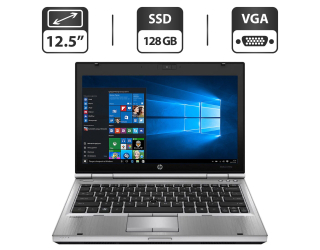 БУ Нетбук Б-класс HP EliteBook 2560p / 12.5&quot; (1366x768) TN / Intel Core i5-2410M (2 (4) ядра по 2.3 - 2.9 GHz) / 4 GB DDR3 / 128 GB SSD / Intel HD Graphics 3000 / WebCam / VGA из Европы в Харькове