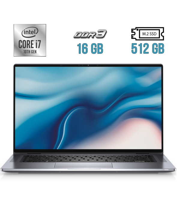 Ультрабук Dell Latitude 9510 / 15.6&quot; (1920x1080) IPS / Intel Core i7-10810U (6 (12) ядер по 1.1 - 4.9 GHz) / 16 GB DDR3 / 512 GB SSD M.2 / Intel UHD Graphics / WebCam / Fingerprint / USB 3.2 / HDMI - 1