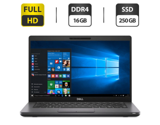 БУ Ультрабук Dell Latitude 5400 / 14&quot; (1920x1080) IPS / Intel Core i5-8365U (4 (8) ядра по 1.6 - 4.1 GHz) / 16 GB DDR4 / 250 GB SSD / Intel UHD Graphics 620 / WebCam / HDMI из Европы в Харкові