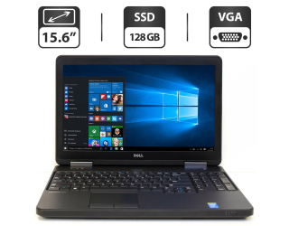 БУ Ноутбук Б-класс Dell Latitude E5540 / 15.6&quot; (1366x768) TN / Intel Core i5-4310U (2 (4) ядра по 2.0 - 3.0 GHz) / 4 GB DDR3 / 128 GB SSD / Intel HD Graphics 4400 / DVD-ROM / VGA из Европы в Харкові