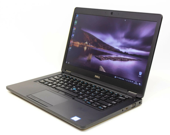 Ультрабук Б-класс Dell Latitude 5480 / 14&quot; (1366x768) TN / Intel Core i5-7440HQ (4 ядра по 2.8 - 3.8 GHz) / 8 GB DDR4 / 128 GB SSD / Intel HD Graphics 630 / WebCam / HDMI - 4