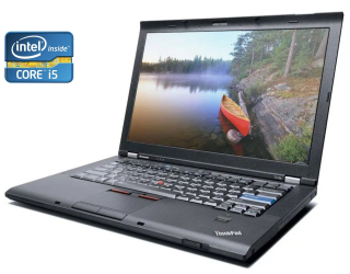 БУ Ноутбук А-класс Lenovo ThinkPad T410 / 14&quot; (1440x900) TN / Intel Core i5-520M (2 (4) ядра по 2.4 - 2.93 GHz) / 4 GB DDR3 / 160 GB SSD / Intel HD Graphics / WebCam / DVD-RW из Европы в Харкові