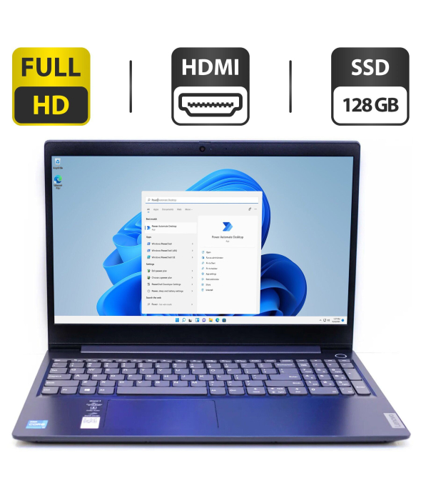 Ультрабук Lenovo IdeaPad 3 15ITL05 / 15.6&quot; (1920x1080) TN / Intel Core i3-1115G4 (2 (4) ядра по 3.0 - 4.1 GHz) / 4 GB DDR4 / 128 GB SSD / Intel UHD Graphics 630 / WebCam / HDMI - 1