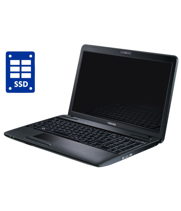 Ноутбук A-класс Toshiba Satellite C650-198 / 15.6&quot; (1366x768) TN / Intel Core i3-350M (2 (4) ядра по 2.26 GHz) / 8 GB DDR3 / 128 GB SSD / Intel HD Graphics / WebCam / DVD-RW / Win 10 Pro - 1