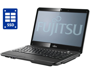 БУ Ноутбук A-класс Fujitsu LifeBook LH532 / 14&quot; (1366x768) TN / Intel Core i3-2370M (2 (4) ядра по 2.4 GHz) / 4 GB DDR3 / 120 GB SSD / nVidia GeForce GT 620M, 2 GB GDDR3, 128-bit / WebCam / DVD-ROM / Win 10 Pro из Европы в Харькове