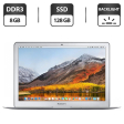 Ультрабук Apple Macbook Air 13 2017 / 13.3" (1440x900) TN / Intel Core i5-5350U (2 (4) ядра по 1.8 - 2.9 GHz) / 8 GB DDR3 / 128 GB SSD / Intel HD Graphics 6000 / WebCam / USB 3.0 / Silver - 1