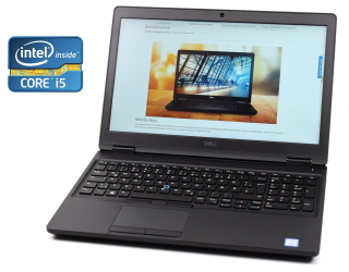 БУ Ноутбук Dell Latitude 5590 / 15.6&quot; (1920x1080) IPS / Intel Core i5-7300U (2 (4) ядра по 2.6 - 3.5 GHz) / 8 GB DDR4 / 256 GB SSD / Intel HD Graphics 620 / WebCam / Win 10 Pro из Европы