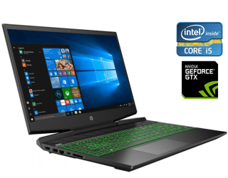 БУ Игровой ноутбук HP Pavilion Gaming 15-dk0056wm / 15.6&quot; (1366x768) TN / Intel Core i5-9300H (4 (8) ядра по 2.4 - 4.1 GHz) / 8 GB DDR4 / 256 GB SSD / nVidia GeForce GTX 1650, 4 GB GDDR5, 128-bit / WebCam / Win 10 Home из Европы в Харкові