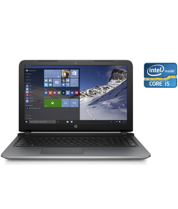 Ноутбук HP Pavilion 15t-ab200 / 15.6&quot; (1366x768) TN / Intel Core i5-6200U (2 (4) ядра по 2.3 - 2.8 GHz) / 8 GB DDR3 / 240 GB SSD / Intel UHD Graphics 520 / WebCam / Win 10 Home - 1