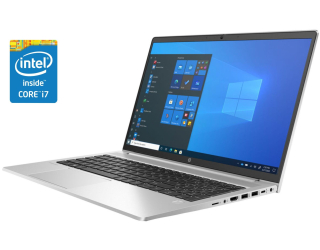 БУ Ноутбук HP ProBook 450 G8 / 15.6&quot; (1920x1080) IPS / Intel Core i7-1165G7 (4 (8) ядра по 4.7 GHz) / 8 GB DDR4 / 256 GB SSD / Intel Iris X Graphics / WebCam / Win 10 Pro из Европы в Харкові
