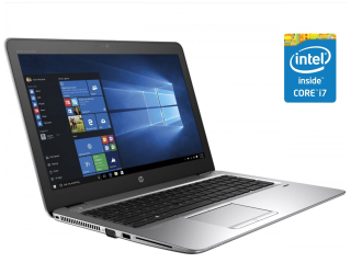 БУ Ноутбук HP EliteBook 850 G4 / 15.6&quot; (1920x1080) TN Touch / Intel Core i7-7600U (2 (4) ядер по 2.8 - 3.9 GHz) / 8 GB DDR4 / 512 GB SSD / Intel HD Graphics 620 / WebCam / Win 10 Pro из Европы в Харкові