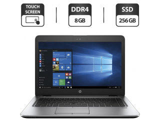 БУ Ноутбук HP EliteBook 840 G4 / 14&quot; (1920x1080) TN Touch / Intel Core i5-7300U (2 (4) ядра по 2.6 - 3.5 GHz) / 8 GB DDR4 / 256 GB SSD / Intel HD Graphics 620 / WebCam / VGA из Европы в Харькове