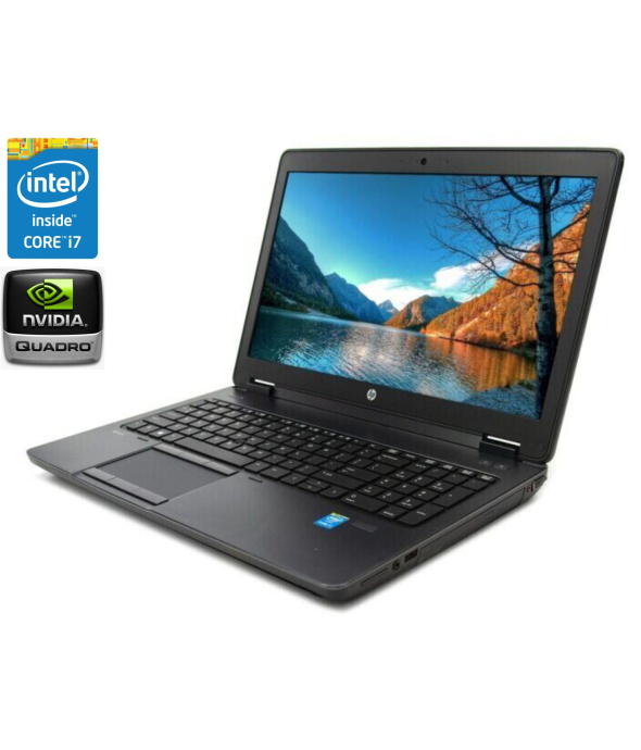 Мобильная рабочая станция Б-класс HP ZBook 15 G2 / 15.6&quot; (1920x1080) TN / Intel Core i7-4810MQ (4 (8) ядра по 2.8 - 3.8 GHz) / 16 GB DDR3 / 240 GB SSD / nVidia Quadro K1100M, 2 GB GDDR5, 128-bit / WebCam / DVD-ROM / Win 10 Pro - 1