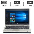 Нетбук HP EliteBook 2560p / 12.5" (1366x768) TN / Intel Core i5-2520M (2 (4) ядра по 2.5 - 3.2 GHz) / 8 GB DDR3 / 128 GB SSD / Intel HD Graphics 3000 / DVD-ROM / VGA - 1