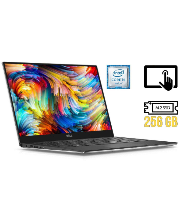 Ультрабук Dell XPS 13 9350 / 13.3&quot; (3200x1800) IPS Touch / Intel Core i5-6200U (2 (4) ядра по 2.3 - 2.8 GHz) / 8 GB DDR3 / 256 GB SSD M.2 / Intel HD Graphics 520 / WebCam - 1