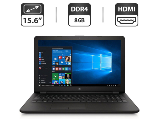 БУ Ноутбук HP Laptop 15-bs212wm / 15.6&quot; (1366x768) TN / Intel Celeron N4000 (2 ядра по 1.1 - 2.6 GHz) / 8 GB DDR4 / 120 GB SSD / Intel UHD Graphics 600 / WebCam / Win 10 Pro из Европы в Харкові