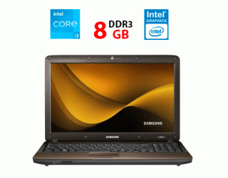 БУ Ноутбук Samsung R540 / 15.6&quot; (1366x768) TN / Intel Core i3-380M (2 (4) ядра по 2.53 GHz) / 8 GB DDR3 / 256 GB SSD / Intel HD Graphics из Европы