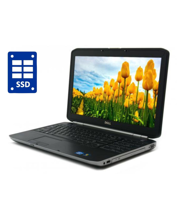 Ноутбук Dell Latitude E5520 / 15.6&quot; (1366x768) TN / Intel Core i3-2330M (2 (4) ядра по 2.2 GHz) / 8 GB DDR3 / 480 GB SSD / Intel HD Graphics 3000 / DVD-ROM / Win 10 Pro - 1