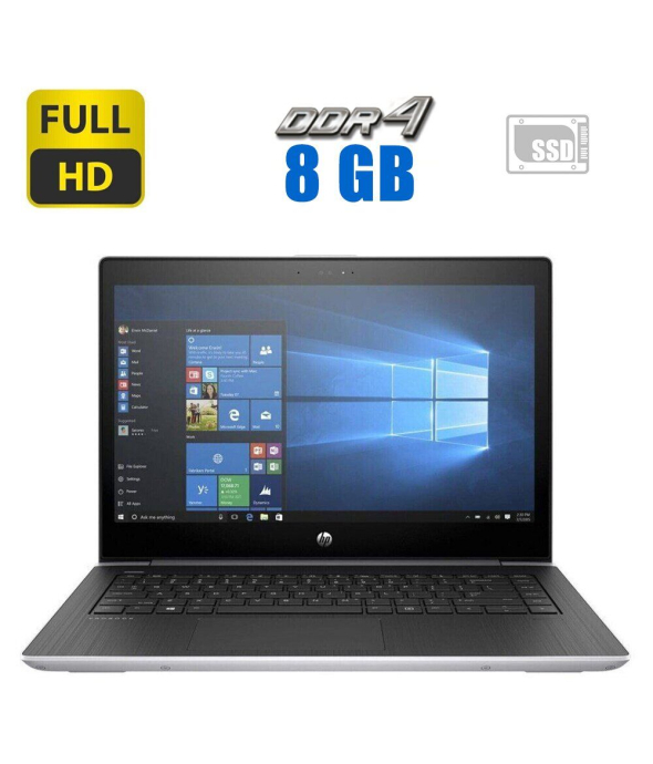 Ультрабук HP ProBook 440 G5 / 14&quot; (1920x1080) IPS / Intel Core i3-8130U (2 (4) ядра по 2.2 - 3.4 GHz) / 8 GB DDR4 / 240 GB SSD / Intel HD Graphics 620 / WebCam - 1
