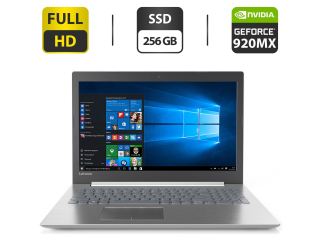 БУ Ноутбук Lenovo IdeaPad 320-15ISK / 15.6 (1920x1080) TN / Intel Core i3-6006U (2 (4) ядра по 2.0 GHz) / 8 GB DDR4 / 256 GB SSD / nVidia GeForce 920MX, 2 GB GDDR3, 64-bit / WebCam / HDMI из Европы