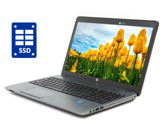 БУ Ноутбук HP ProBook 450 G1 / 15.6&quot; (1366x768) TN / Intel Core i3-4000M (2 (4) ядра по 2.4 GHz) / 8 GB DDR3 / 240 GB SSD / Intel HD Graphic 4600 / WebCam / DVD-ROM / Win 10 Pro из Европы в Харкові