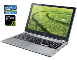 БУ Игровой ноутбук Acer Aspire V5 573PG / 15.6&quot; (1366x768) TN Touch / Intel Core i5-4210U (2 (4) ядра по 1.7 - 2.7 GHz) / 8 GB DDR3 / 128 GB SSD / nVidia GeForce GTX 850M, 4 GB DDR3, 128-bit / WebCam / Win 10 Home из Европы в Харкові