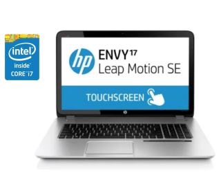 БУ Ноутбук HP Envy 17-j057cl / 17.3&quot; (1600x900) TN Touch / Intel Core i7-4702MQ (4 (8) ядра по 2.2 - 3.2 GHz) / 8 GB DDR3 / 240 GB SSD / Intel HD Graphics 4600 / WebCam / DVD-ROM / Win 10 Home из Европы в Харькове
