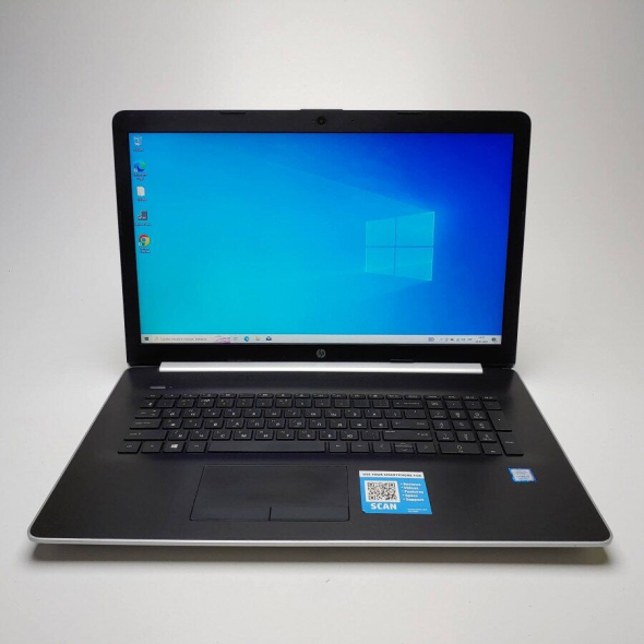 Ноутбук Б-класс HP 17-by1062st / 17.3&quot; (1600x900) TN / Intel Core i3-8130U (2 (4) ядра по 2.2 - 3.4 GHz) / 8 GB DDR4 / 240 GB SSD / Intel UHD Graphics 620 / WebCam / DVD-ROM / Win 10 Home - 2