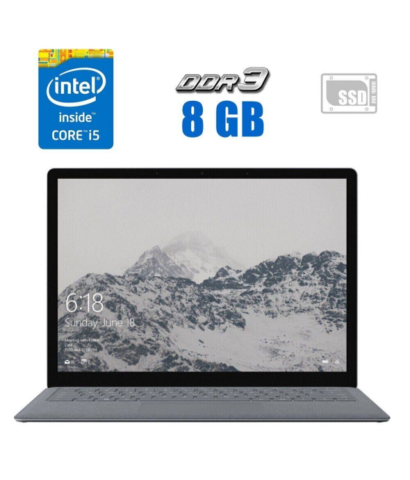 Ультрабук Microsoft Surface Laptop 2 / 13.5&quot; (2256x1504) IPS Touch / Intel Core i5-8350U (4 (8) ядра по 1.7 - 3.6 GHz) / 8 GB DDR3 / 256 GB SSD / Intel UHD Graphics 620 / WebCam + Беспроводная мышка - 1