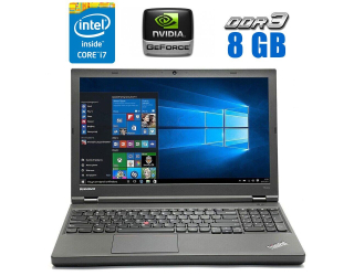 БУ Ноутбук Lenovo ThinkPad T540p / 15.6&quot; (1920x1080) TN / Intel Core i7-4810MQ (4 (8) ядра по 2.8 - 3.8 GHz) / 8 GB DDR3 / 256 GB SSD / nVidia GeForce GT 730M, 1 GB GDDR3, 64-bit / WebCam / HDMI из Европы в Харькове
