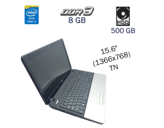 БУ Ноутбук Б класс Acer Aspire E1-531G / 15.6&quot; (1366x768) TN / Intel Core i5-2430M (2 (4) ядра по 2.4 GHz) / 8 GB DDR3 / 500 GB HDD / nVidia GeForce GT 710M, 2 GB DDR3, 64-bit / WebCam из Европы в Харькове