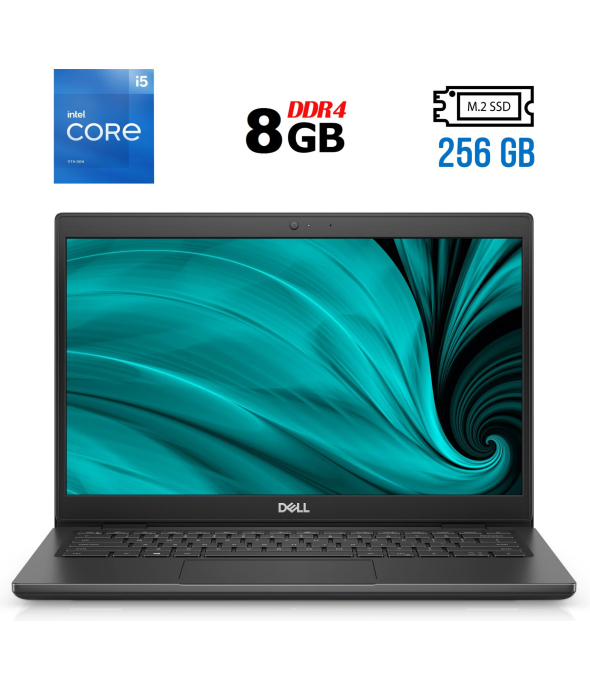 Ноутбук Б-класс Dell Latitude 3420 / 14&quot; (1366x768) TN / Intel Core i5-1135G7 (4 (8) ядра по 2.4 - 4.2 GHz) / 8 GB DDR4 / 256 GB SSD M.2 / Intel Iris Xe Graphics / WebCam / USB 3.2 / HDMI / Windows 10 лицензия - 1