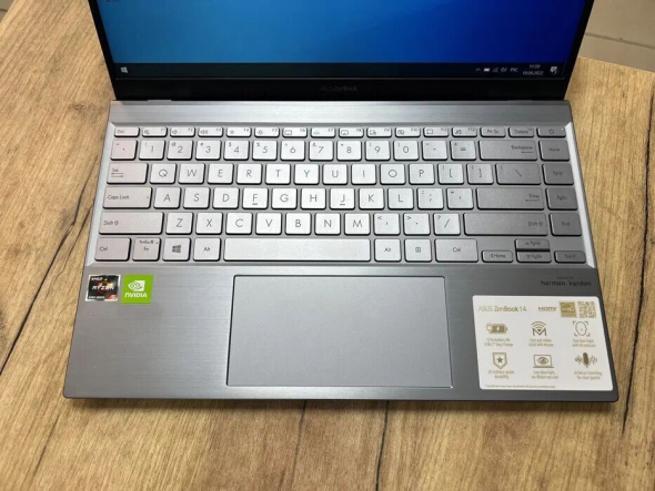 Игровой ноутбук Asus ZenBook 14 Q408UG / 14&quot; (1920x1080) IPS / AMD Ryzen 5 5500U (6 (12) ядер по 2.1 - 4.0 GHz) / 8 GB DDR4 / 256 GB SSD M.2 / nVidia GeForce MX450, 2 GB GDDR5, 64-bit / WebCam - 3