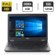 Нетбук Б-класс Fujitsu LifeBook U727 / 12.5" (1920x1080) IPS / Intel Core i5-7200U (2 (4) ядра по 2.5 - 3.1 GHz) / 8 GB DDR4 / 128 GB SSD / Intel HD Graphics 620 / WebCam / DisplayPort - 1