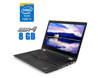БУ Ультрабук Lenovo ThinkPad X380 Yoga / 13.3&quot; (1920x1080) IPS Touch / Intel Core i5-8250U (4 (8) ядра по 1.6 - 3.4 GHz) / 8 GB DDR4 / 480 GB SSD / Intel UHD Graphics 620 / WebCam из Европы