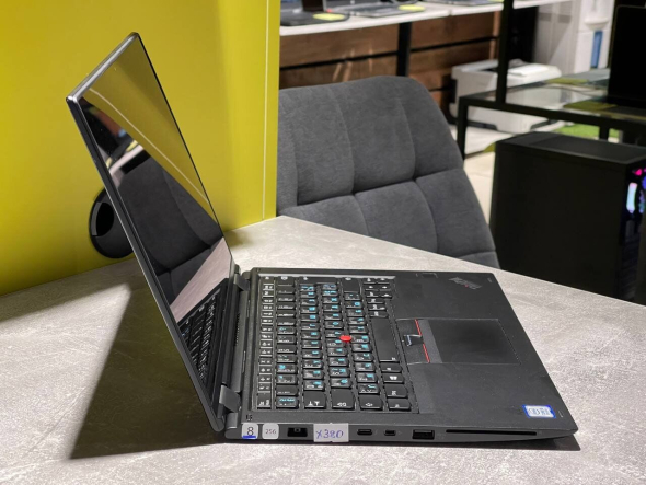 Ультрабук Lenovo ThinkPad X380 Yoga / 13.3&quot; (1920x1080) IPS Touch / Intel Core i5-8250U (4 (8) ядра по 1.6 - 3.4 GHz) / 8 GB DDR4 / 480 GB SSD / Intel UHD Graphics 620 / WebCam - 3