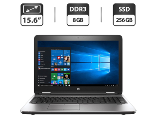 БУ Ноутбук HP ProBook 650 G2 / 15.6&quot; (1366x768) TN / Intel Core i5-4210M (2 (4) ядра по 2.6 - 3.2 GHz) / 8 GB DDR3 / 256 GB SSD / Intel HD Graphics 4600 / WebCam / VGA из Европы