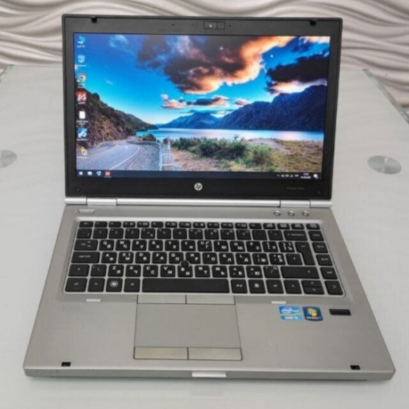 Ноутбук HP EliteBook 8470p / 14&quot; (1366x768) TN / Intel Core i5-2520M (2 (4) ядра по 2.5 - 3.2 GHz) / 8 GB DDR3 / 128 GB SSD / Intel HD Graphics 4000 / WebCam / DVD-ROM / VGA - 2