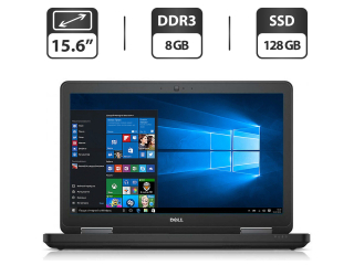 БУ Ноутбук Б-класс Dell Latitude E5540 / 15.6'' (1366x768) TN / Intel Core i3-4010U (2 (4) ядра по 1.7 GHz) / 8 GB DDR3 / 128 GB SSD / Intel HD Graphics 4400 / WebCam / DVD-ROM / VGA из Европы в Харкові